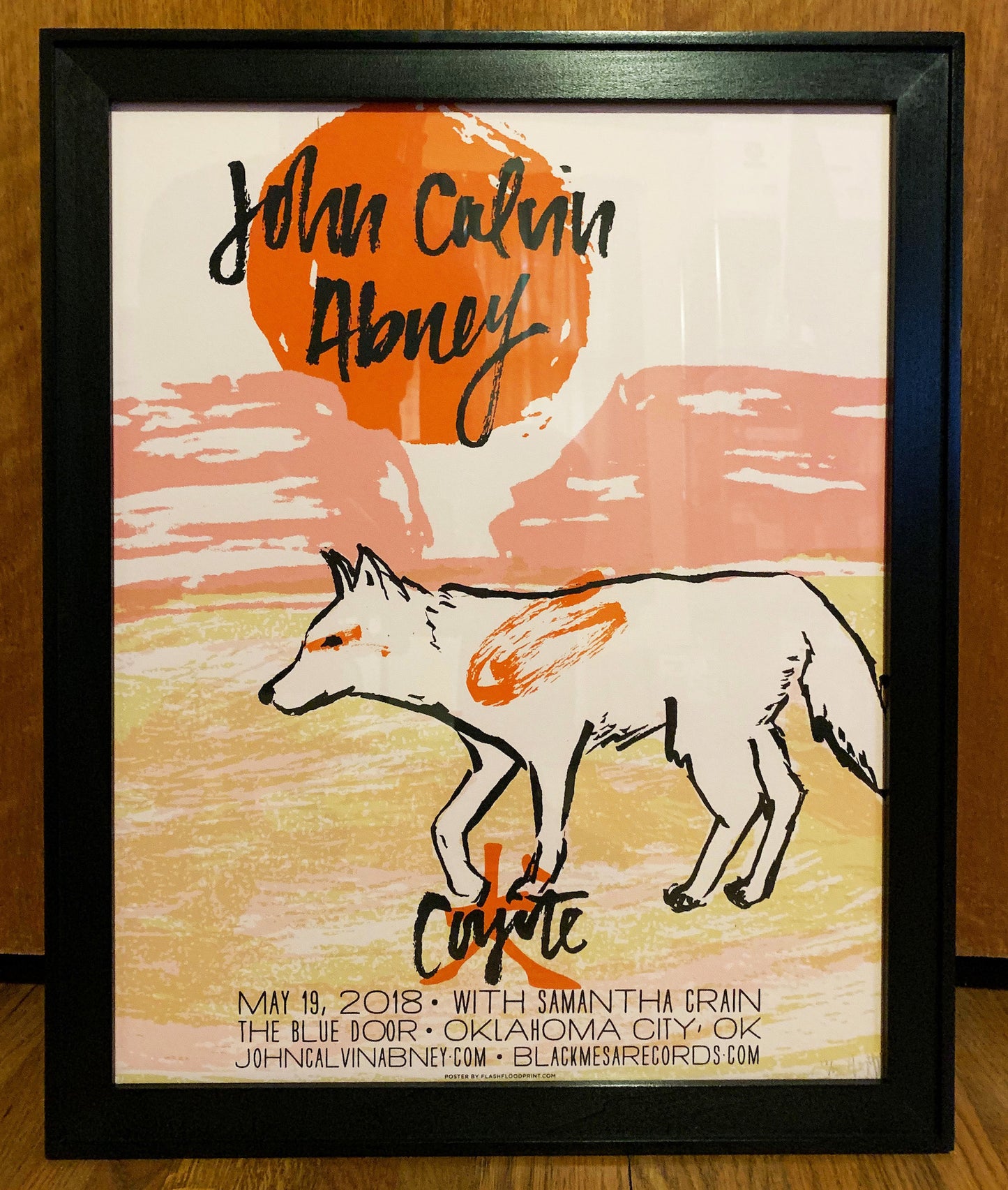 
                  
                    John Calvin Abney - Coyote Blue Door Release Show Poster - Black Mesa Records
                  
                